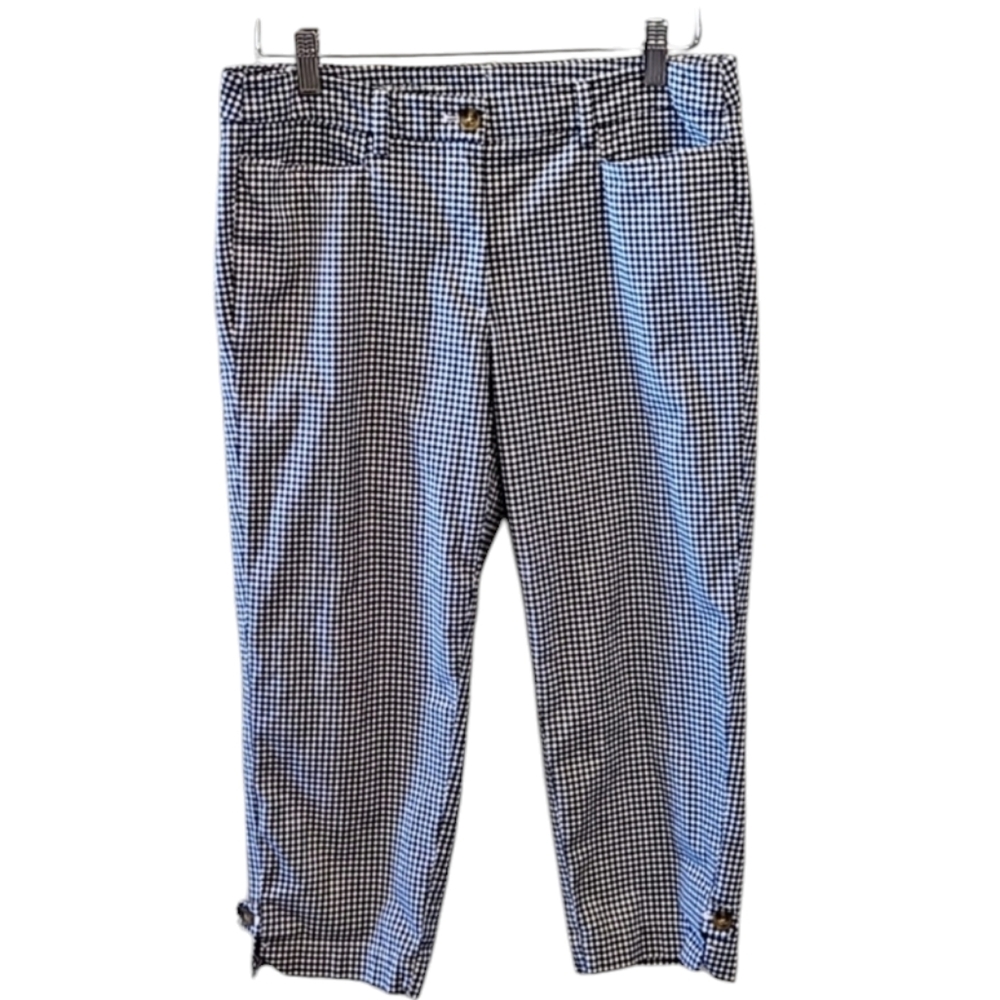 Talbots Perfect Skimmer plaid pants, size 8
